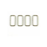 Emmaline Rectangular Rings 1 inch: 4 Pack